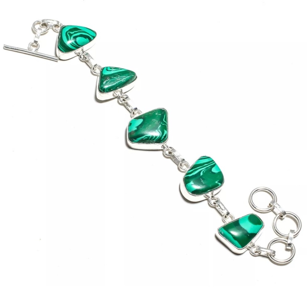 SOLD Malachite  925 Sterling Silver  Bracelet